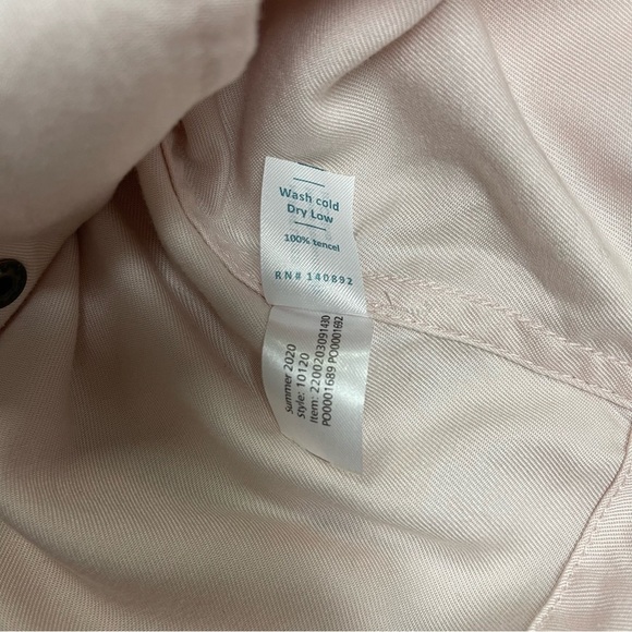 Marine Layer Jacket Women's Size Small Rosewater Pink Oslo Crop Tie Waist Boxy - Picture 13 of 13